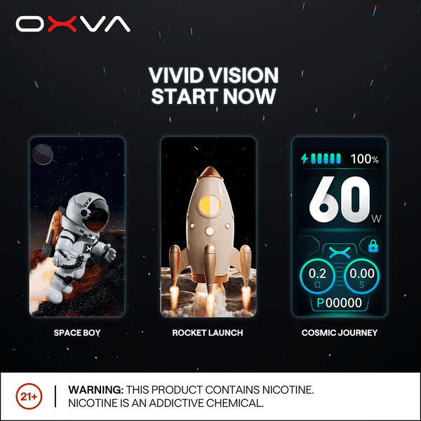 OXVA VPRIME至尊註油主機 | 雙模式電子煙 | 大/小煙空倉煙彈 | 60W大功率 | OXVA台灣官網